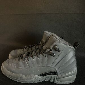 Nike Air Jordan 12 Retro GS Winterized Triple Black‎ Sneakers